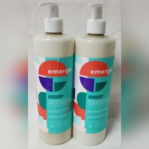 2 PACK! Emerge Hair For Naturals Conditioner Leave-In Your Mane Bestie